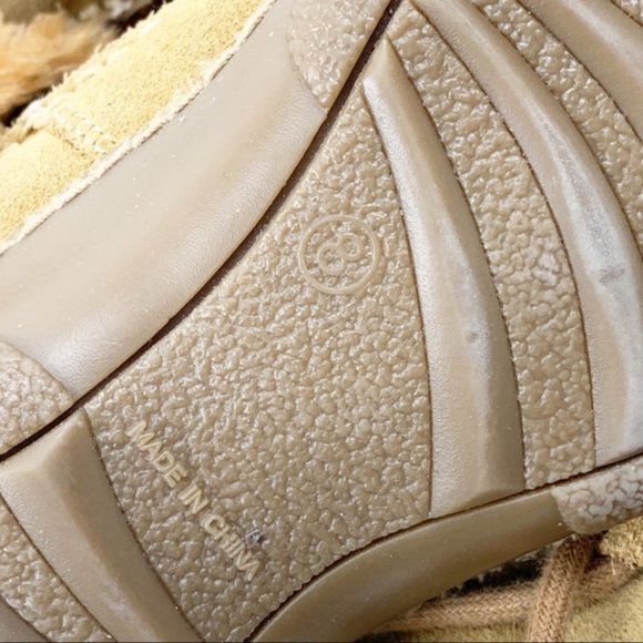 Victoria Spenser Boots Golden Brown Fluffy - Picture 7 of 8